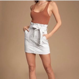 NWT Free People Paperbag mini skirt